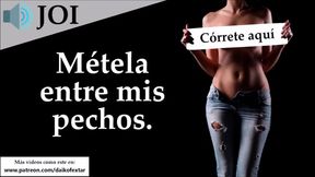 Esposa con grandes pechos luce su encanto en un JOI caliente.