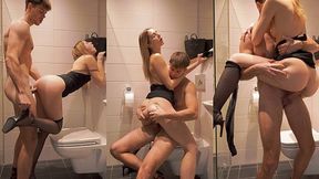Kelly's Bathroom Blowjob and On top Ride