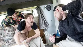 Bo Sinn Fucks James Fox Hard Behind the Campervan – BromoUS