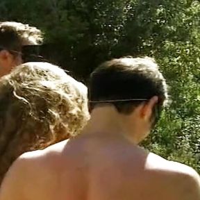 Stunning French babe assfucked while camping