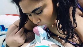 Stepdad's Lustful Surprise for busty Latina Stepdaughter