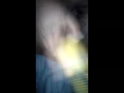 jugando con un platano con squirt