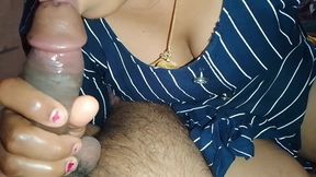 Wife Puts Her Husband's Penis in Her Mouth and Sucks His Milk and Enjoys It