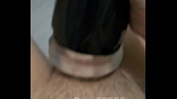 Fucking my step bros fleshlight with my big uncut dick