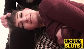 UKSubSluts com - Adreena Winters' toy stuffing and wet pussy with a dominant partner and skilled lover