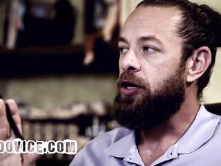 Pervy Councillor Makes Bratty Chicks Screw On The Couch