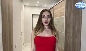 Belovefree's Stepmom gets tight dress ripped apart as she teaches stepson how to cum