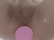 Solo riding dildo anal part 3
