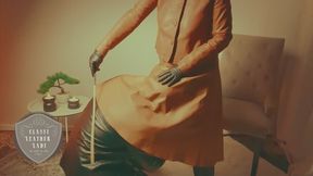 Disciple’s Day #22: Pleasing under the autumn tan wide leather skirt