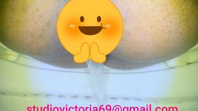 4 - Direct Pussy Pees Backward view