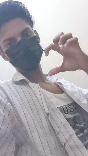 Sexy boy in today work in office masturebistion