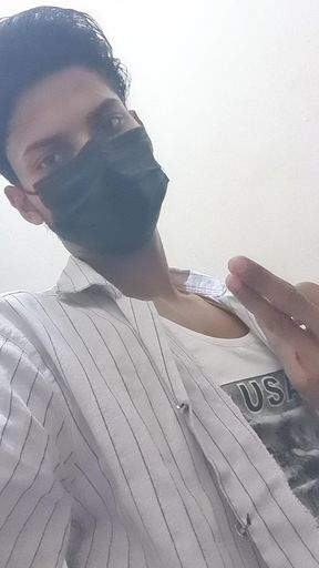 Sexy boy in today work in office masturebistion