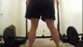 *850x480* Showing off my CALVES while lifting Barbell MP4