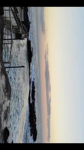 Running Uphill with Sunrise Without Panties