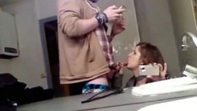 That brunette bitch filmed herself sucking my dick