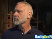 Daddy Allen Silver rimmed and fucked by bald Mitch Vaughn