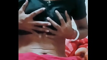 Indian bhabhi orgasam with vibrator and dildo and boobs showing