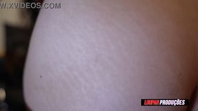 Small tits Latina babe gets anally fucked with cum in her mouth