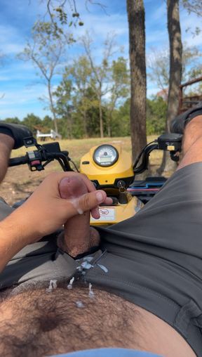Shooting a load on my four wheeler