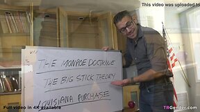 Tutor with large penis has sex with ts jenna gargles