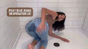 Pissy Blue Jeans Desperation JOI Feat Aria Nicole 1080p - Desperate Bladder, Female Desperaiton, Jeans Pissing, Wetting, Panty Wetting, Solo Female, Solo Masturbation, Cum Countdown