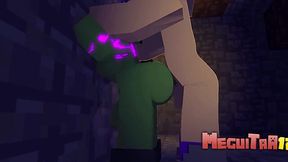 Minecraft Fuck Session: Steve Pounds Livia in Throwback Clip