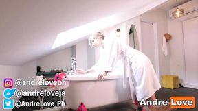 Juicy MILF Takes a Cock Bath Andre Love Porn on Stilts [4k]