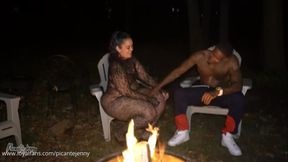 UNINVITED CUCK IN THE WOODS