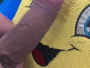 I take out my 20cm cock and fuck my stuffed animal