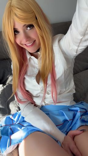 Blonde anime cosplay