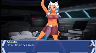Star Wars Orange Trainer Gamer Girl Mezmerized By Sith Kiss