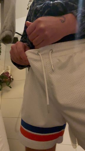Massive load of cum in the bathroom