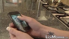 Experienced stepmom shows blonde babe what BBC is all about