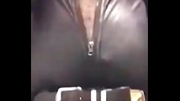 Tight Denim Cutoffs &amp_ latex Zip up Singlet Solo Sex