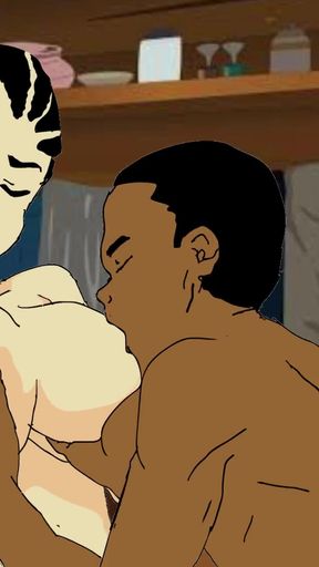 Spectacular moment from &quot;Fucking the new African Housemaid When i travelled home to Africa&quot;