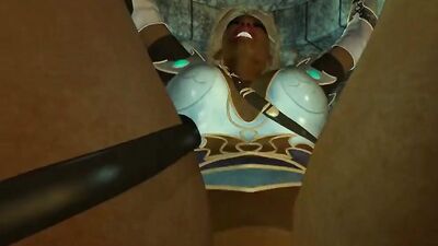 Elf babe dominated in a dungeon and pounded hardcore in 3D cartoon