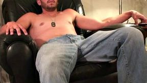 Very apprehensive and wary, Jordan was uncertain about the whole scenario, and I suspect he wouldn't have stayed had he not needed the money so badly. Jordan is 25 years old, 6' 2", and 200 pounds, and works as an electrician.