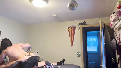 Caught jerking it so she did it for me