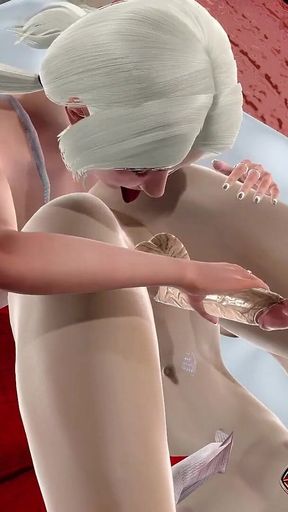 Intensive Analingus From Chrismas Girl Elf Makes Me so Hard to Explode 3D Animation