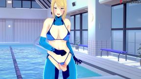 samus bikini sex - red - metroid - full & pov on sheer & ptrn: fantasyking3