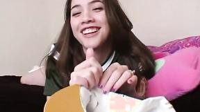 ”Pixie Soft Striptease on Bed”