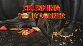 Crushing Your Dinner in High Fall Boots - Junk Food (Edited Version) - TamyStarly - Cock Balls Crush Trample, Shoejob, Bootjob, CBT, Ballbusting, Trampling, Stomping