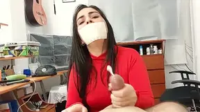 Receiving A Microfoamly Tape Gagged Handjob From My Sexy Superheroine Girlfriend!