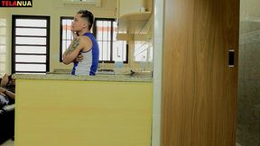 novinho dotado fode ruiva gostosa na cozinha