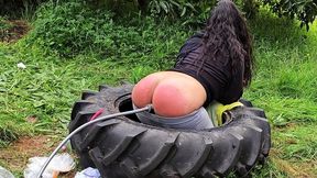Buttcrack love letters result in a degrading lunch and a whipped ass for poor Coco