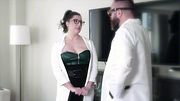 The Evil Mad Scientist Makes His Slutty Assistant Lose Control and Begin Masturbating