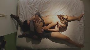Real couple sensual 69 pose orgasm