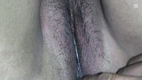 He Is Playing His Wife's Hairy Pussy