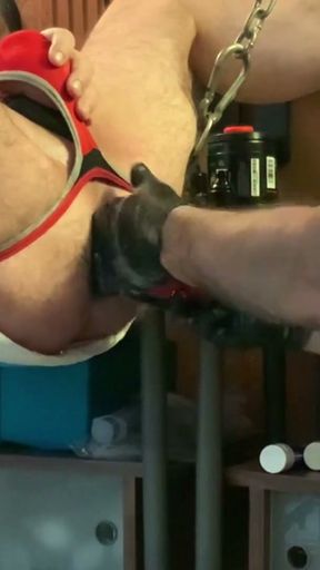 Toys, cocks,fists.Tag teamed by hubby and Fire281   Clip 2