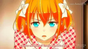 Luscious Anime Babe Teases in Sheer Lace Before Hot Hentai Encounter